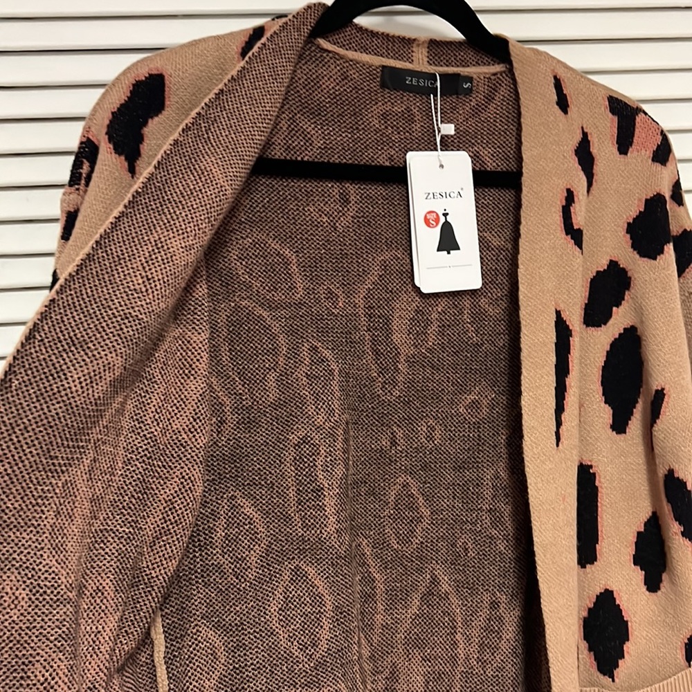 Zesica Open Front Cardigan Sweater Classic Fashion Collection, Size Small